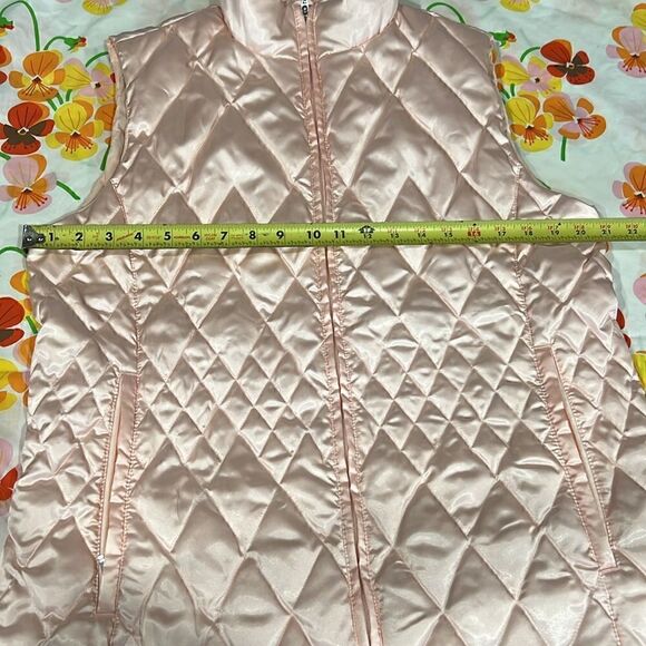 Lands End Pink Puffer Vest - L Pearl Pink - Picture 13 of 13